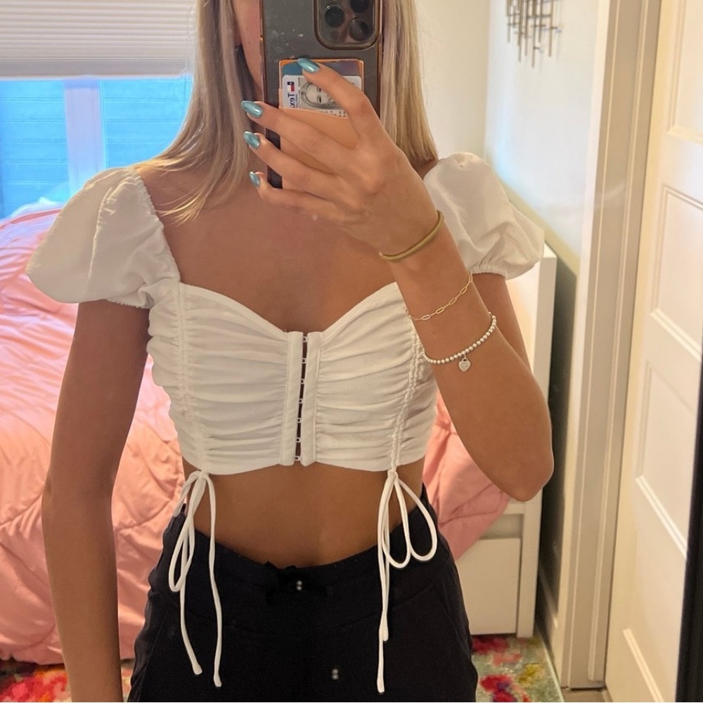 White Crop Top